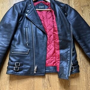 Straight To Hell Black Leather Jacket Marauder